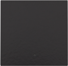 Afwerkingsset met lens voor een enkelvoudige elektronische schakelaar of drukknop, piano black coated