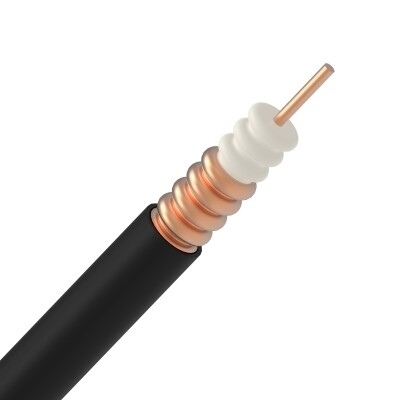 Coax Telenet gekeurd, zwart buiten, prijs per meter