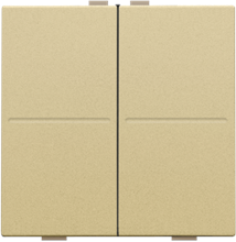 Tweevoudige toets voor draadloze schakelaar of drukknop met 4 bedieningsknoppen, gold coated