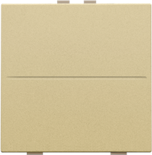 Enkelvoudige toets voor draadloze schakelaar of drukknop met twee bedieningsknoppen, gold coated