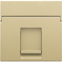 Centraalplaat data 1x RJ, gold coated