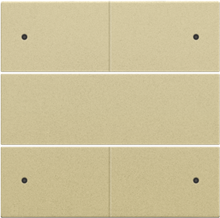Afwerkingsset voor 4-voudige potentiaalvrije drukknop 24 V met leds, gold coated