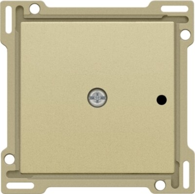 Afwerkingsset voor 1-kanaals inbouw RF-ontvanger met enkelpolig (potentiaalvrij) schakelcontact of inbouw RF-ontvanger met rolluikfunctie, gold coated