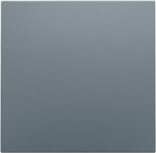 Afwerkingsset voor een enkelvoudige elektronische schakelaar of drukknop, blue grey coated