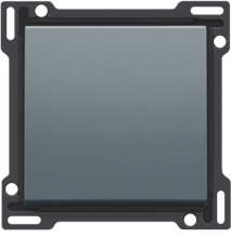 Afwerkingsset voor enkelvoudige schakelaar of drukknop, blue grey coated