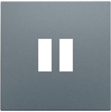 Afwerkingsset voor dubbele USB-A-lader, blue grey coated