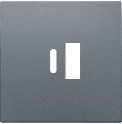 Afwerkingsset voor dubbele smart USB-A- en USB-C-lader, blue grey coated