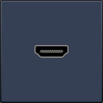 Afwerkingsset met HDMI-naar-HDMI-aansluiting, blue grey coated