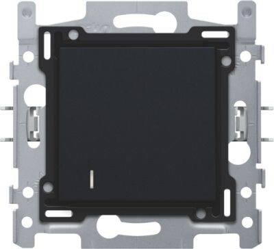 Hotelkaartschakelaar, sokkel, schroefklemmen en afwerkingsset black coated Hotelkaartschakelaar, sokkel, schroefklemmen en afwerkingsset black coated