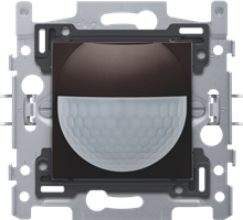 Bewegingsmelder, 230 V, 8 m, 180°, wanddetector, voor inbouwdoos, dark brown coated