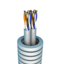 VOORBEDRADE BUIS FLEX 2X DATA UTP CAT5E DIAMETER 20MM D20 ROL 100M R100