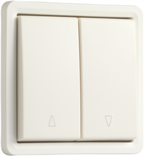 Spuitwaterdichte (hydro) opbouwrolluikdrukknop 10 A/250 Vac, mechanisch vergrendeld en elektrisch gescheiden, exclusief opbouwdoos