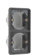 Niko Hydro, Inbouwkader tweevoudig verticaal, black