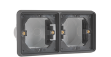 Niko Hydro, Inbouwkader tweevoudig horizontaal, black