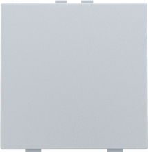 Enkelvoudige drukknop voor Niko Home Control, sterling coated