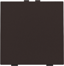 Enkelvoudige drukknop voor Niko Home Control, dark brown coated