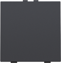 Enkelvoudige drukknop voor Niko Home Control, anthracite coated
