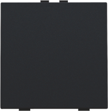 Enkelvoudige drukknop voor Niko Home Control, black coated
