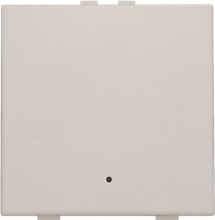 Enkelvoudige drukknop met led en comfortsensoren voor Niko Home Control, light grey