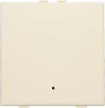 Enkelvoudige drukknop met led en comfortsensoren voor Niko Home Control, cream