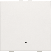 Enkelvoudige drukknop met led en comfortsensoren voor Niko Home Control, white