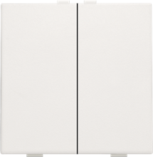 Niko Home control, tweevoudige drukknop, white