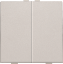 Niko Home Control tweevoudige drukknop, light grey