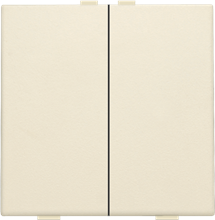 Niko Home control, tweevoudige drukknop, Original cream