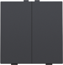 Tweevoudige drukknop voor Niko Home Control, anthracite coated