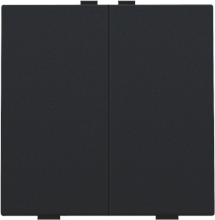 Tweevoudige drukknop voor Niko Home Control, black coated
