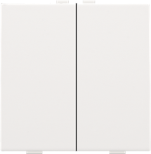 Niko Home Control tweevoudige drukknop, white coated