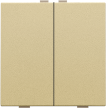 Tweevoudige drukknop voor Niko Home Control, gold coated