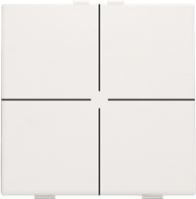 Niko Home control, viervoudige drukknop, white