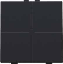 Viervoudige drukknop voor Niko Home Control, black coated