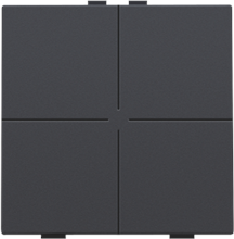 Viervoudige drukknop voor Niko Home Control, anthracite coated