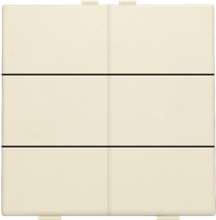 Niko Home control, zesvoudige drukknop, Original cream
