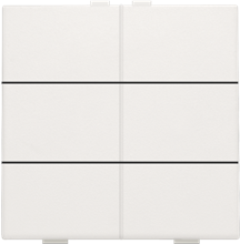 Niko Home control, zesvoudige drukknop, white