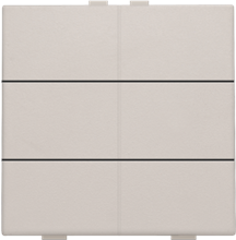 Niko Home Control zesvoudige drukknop, light grey