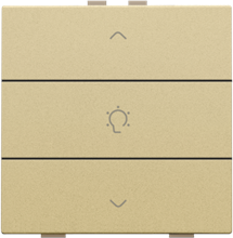 Enkelvoudige dimbediening voor Niko Home Control, gold coated