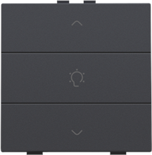 Enkelvoudige dimbediening voor Niko Home Control, anthracite coated