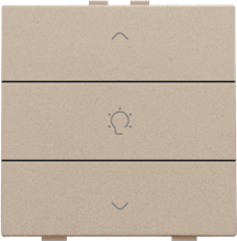Niko Home Control enkelvoudige dimbediening, champagne coated