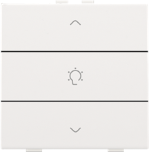 Niko Home Control enkelvoudige dimbediening, white coated