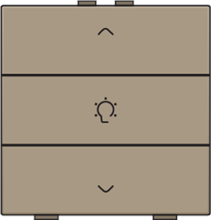 Enkelvoudige dimbediening voor Niko Home Control, bronze coated
