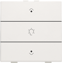 Niko Home control, enkelvoudige dimbediening met leds, white