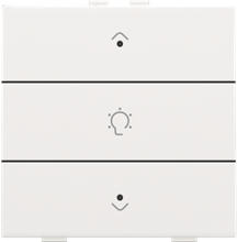 Niko Home Control enkelvoudige dimbediening met leds, white coated