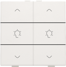 Niko Home control, dubbele dimbediening, white