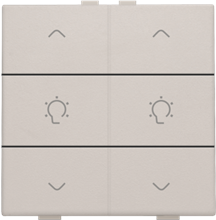 Niko Home Control dubbele dimbediening, light grey