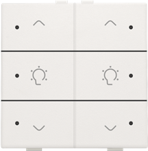Niko Home control, dubbele dimbediening LED, white