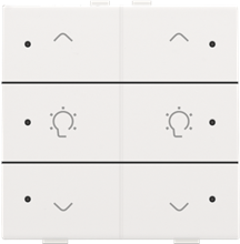 Niko Home Control dubbele dimbediening LED, white coated