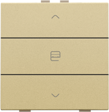 Enkelvoudige motorbediening voor Niko Home Control, gold coated
